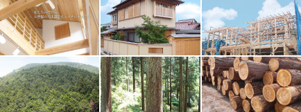 吉野杉を使った豊富な建材